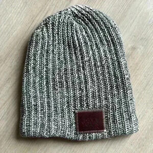 Love your melon black and white knit beanie